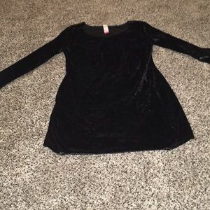 No boundaries black Velcro long sleeve dress